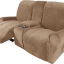 Recliner Sofa Covers, Stretch Reclining Couch Covers, Recliner Sofa Slipcovers Stripe Jacquard Recliner Couch Cover Furniture Protector Covers for Pet Kid