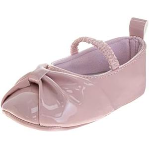 Josmo Baby Girl Dress Shoes Soft Sole Flats Crib Shoes Bowknot & Floral Design for Newborn & First Walker Sandals Size 3 Infant