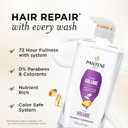 Pantene Shampoo, Sheer Volume - Lightweight Nourishment for Fine, Color-Treated Hair, 72-Hour Fullness and Body, 27.7 Oz Each, 2-Pack + Miracle Rescue Shot (0.5 Oz)