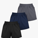 BIG ELEPHANT 3 Pcs Girls Athletic Shorts with Liner, Quick Dry Sports Shorts with Zipper Pockets for Running, Soccer, Cycling
 Size XS