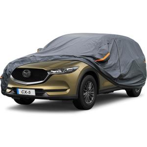 Premium Car Cover Custom Fit Mazda CX-5 CX5 (2012-2025), 16 Layers Heavy Duty Car Cover Waterproof All Weather with Zipper Door for Sun Rain Snow Dust Uv Protection