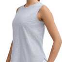 THE GYM PEOPLE Women's Workout Tank Tops Loose Fit Sleeveless Breathable Yoga Shirts with Side Slits (Medium)