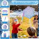 WINTS Snowflake Pinata, Frosty Piata with Blindfold Perfect for Snowy Birthday Party, Fairy & Kids Birthday Party Decorations (14.76 12.99 3.15in)