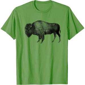 Buffalo Vintage Retro American Bison T-Shirt (Small)