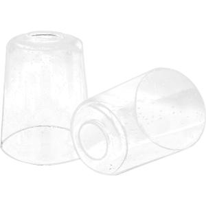 2 Pack Clear Seeded Glass Shade, Modern Light Fixture Replacement Globe or Cover with 1-5/8-Inch Fitter for Chandelier Wall Sconce Pendant Light, G0025, 5 inches x 5.9 inches