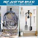 Urban Deco Bike Wall Mount Bike Hanger 66lbs Load Capacity Extendable 6in Bike Rack Garage Sturdy Design Space-Saving Horizontal Storage Ideal for Garage Home Use