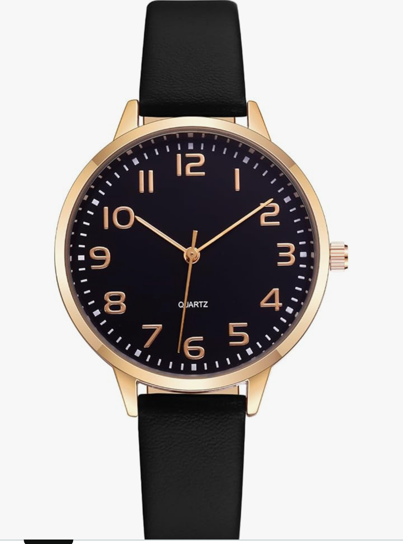 Women Watches Leather Mesh Strap Round Case Analog Fashion Ladies Wrist Watches