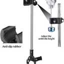 Yobee Umbrella Mount Holder, Adjustable Umbrella Mount Stand No Need Wrench to Attach/Detach Umbrella Clamp for Wheelchairs, Walker, Rollator, Biycle, Pram, Stroller, Black