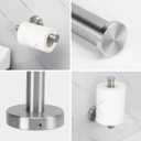 NearMoon Bathroom Hardware Set SUS 304 Thicken Stainless Steel-Towel Bar Set Include 16" Towel Rod, Toilet Paper Holder, Multifunctional Hooks Bathroom Accessories (Brushed Nickel, 5 Pcs)