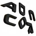 for Accord Emblem 3D Letters Replacement Part Badge Sticker Rear Body Decal Accessory (Black)