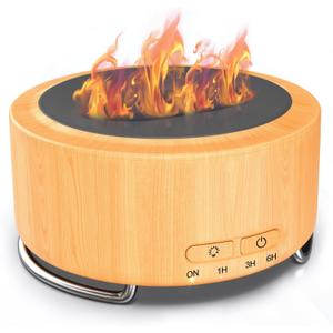 Essential Oil Diffuser for Home: 500ML Aroma Diffuser for Hotel Office Yoga Room - Humidifier with 9 Colors LED Night Light for Kids/Women Home Relaxation, Orange Yellow