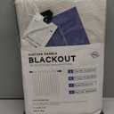 100% Blackout Shield Linen Blackout Curtains for Bedroom 84 Inches Long, Back Tab/Rod Pocket Living Room Drapes, Thermal Insulated Blackout Curtains 2 Panels Set, 50" W x 84" L, Cream