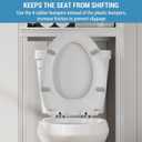 Elongated Soft Close Long Toilet Seat with Magnetic Non-Slip Hinge, Quick-Release Function, American Standard Fit, White