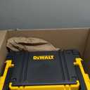 DEWALT TSTAK Tool Box, Deep, Long Handle, Extra Large Design, Fixed Divider for Tool Organization, Water and Debris Resistant (DWST17814)