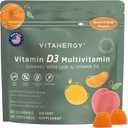 Vitanergy Multivitamin Women Gummies with Vitamin D3 K2, 16 Essential Vitamins and Minerals, Bone, Heart and Immune Support, Vegan, Sugar-Free, Mango Orange Flavor, Portable Pouch, Made in USA, 60 Ct