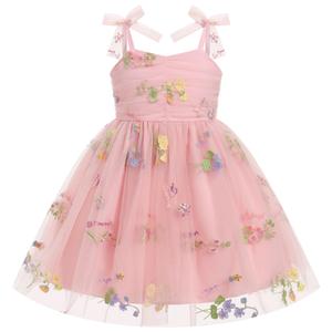 IDOPIP Baby Girls Floral Tutu Dress Summer Sleeveless Backless Princess Birthday Party Dresses Toddler Pageant Wedding Flower Girl Smocked Bowknot Sundress Outfit Clothes Pink Floral 12-18 Months