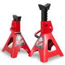 Jack Stands 3 Ton (6,000 LBs) Car Jack Stand Adjustable Lifting for Automotive Small SUV, Red, 2 Pack