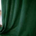 KOUFALL Short Green Christmas Curtains for Kitchen Bathroom Window,Sheer Linen Decorative Curtains for Bedroom (36"W x 45"L (Pack of 2))