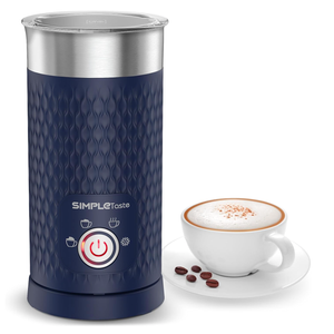 SIMPLETASTE Milk Frother, 4-in-1 Electric Milk Steamer, Automatic Warm and Cold Foam Maker and Milk Warmer for Latte, Cappuccinos, Macchiato