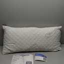 Pillow Premium Adjustable Loft-Shredded Memory Foam for Home & Hotel Collection + Washable Removable Cooling Bamboo Derived Rayon Cover (King (Pack of 2), White)