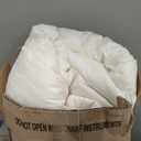 ELNIDO QUEEN Feather Comforter California King Size, Filled with Feather and Downfiber - White Duvet Insert, All Season Luxurious Hotel Fluffy Bed Comforter with Cotton Cover, Cal King 104x96 Inch