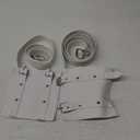 Jecery 2 Pcs Katana Sword Holder Leather Halloween Sheath Scabbard Belt Adjustable Holster Belt Two Buckle Sword Leather (White)