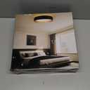 Bargeni Flush Mount Ceiling Light, 12.5 inch LED Ceiling Light with Night Light,Matte Black with Gold Inside,24W/2700K/3000K/4000K/5000K/6000K/5CCT Selectable,Light Fixtures Ceiling Mount for Bedroom