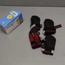 QUMY Dog Shoes for Large Dogs, Large Dog Boots & Paw Protectors for Winter Snowy Day, Summer Hot Pavement, Water-Resistant in Rainy Weather, Outdoor Walking, Indoor Hardfloors Skid-Resistant Sole, Red, Size 6: 2.6''x3.0''(W*L) (Pack of 4)