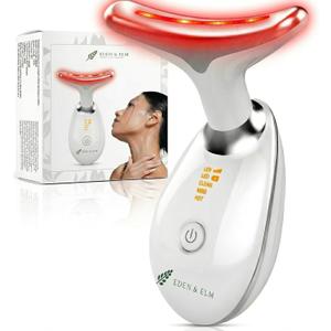 Eden & Elm - Face & Neck Sculpting Massager  7 Color LED Beauty Tool for Firm-Looking Skin, Jawline Contouring & Daily Lift Routine  Ergonomic Curved Wireless Skincare Device