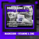 2 x Nutravita Sugar-Free Vitamin D3 K2 Chews with Calcium + K2 (MK-7), Magnesium Citrate, Vitamin C, Extra Strength - Ultimate Absorption for Bone Muscle Teeth Immune, Vegan - 60 Count-Blueberry Flavor, Exp: 03/2027