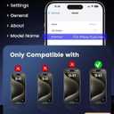 ruwa Screen Protector for iPhone 15 Pro Max 2-Pack Privacy Tempered Glass Film with Auto Dust-Elimination Alignment Kit, 9H Hardness Drop Protection, Scratch Resistant, Full Coverage, Bubble-Free