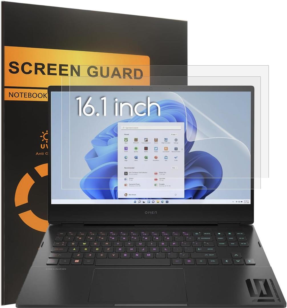 3-Pack 16.1" Anti Glare (Matte) Screen Protector for HP Victus Gaming Laptop 16.1 inch, HP OMEN 16 Gaming Laptop 16.1 Inch, ACEMAGIC 16.1 inch Gaming Laptop, Anti Glare Anti Fingerprint Filter 3-Pack 16.1" Anti Glare (Matte) Screen Protector for HP Victus Gaming Laptop 16.1 inch, HP OMEN 16 Gaming Laptop 16.1 Inch, ACEMAGIC 16.1 inch Gaming Laptop, Anti Glare Anti Fingerprint Filter