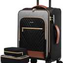 LOVEVOOK Carry On Luggage 22x14x9 Airline Approved,20 Inch Carry-on Suitcase for Women,Softside Suitcases with Wheels,Rolling Checked Luggage with TSA Lock,Lightweight Travel
