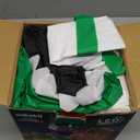 9x7FT Christmas Inflatables Santa Ride on Dinosaur with LED Outdoor Christmas Dinosaur Inflatable Blow Up Yard Decorations with Sandbags Stakes Strings for Garden Decor