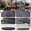 24 PCS Slate Drink Coasters Bulk, MAPRIAL 4 Inch Round Black Rustic Stone Coasters, Laser Engraving Blanks with Anti-Scratch Backing for Engraver, Wedding, Gifts, Home Decor, Bar