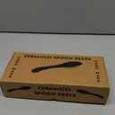 Elegant Ceramic Spoon Rest for Kitchen Counter & Stove Top - Large Spoon Holder, Farmhouse Utensil Rest, Heat-Resistant and Modern Design (Black-Red)