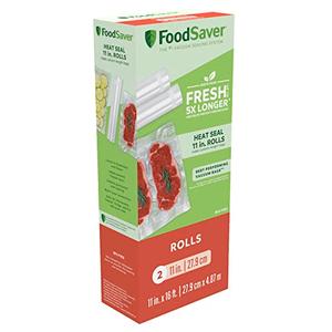 FoodSaver 11" x 16' Vacuum Seal Rolls with BPA-Free Multilayer Construction for Food Preservation, 1-Pack