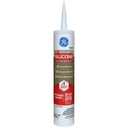 GE Advanced Silicone Caulk for Kitchen & Bathroom - 100% Waterproof Silicone Sealant, 5X Stronger Adhesion, Shrink & Crack Proof - 10 oz Cartridge, Clear, Pack of 1