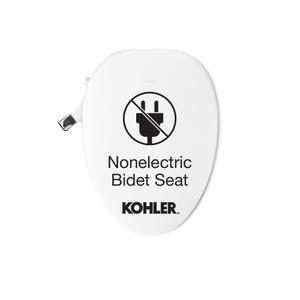 Kohler PureWash M300 Manual Elongated Bidet Toilet Seat, Chrome Handle, Quiet-Close Lid Prevents Slamming, Toilet Bidet, Easy Installation with Quick-Release Hinges, Self-Cleaning Wand