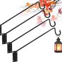Heavy Duty Deck Bird Feeder Hanger Hook Wall Mounted 13.3 Inch 4 Pack for Planters,Plants Flower Suet Baskets,Lanterns,Wind Chimes Holiday Decoration