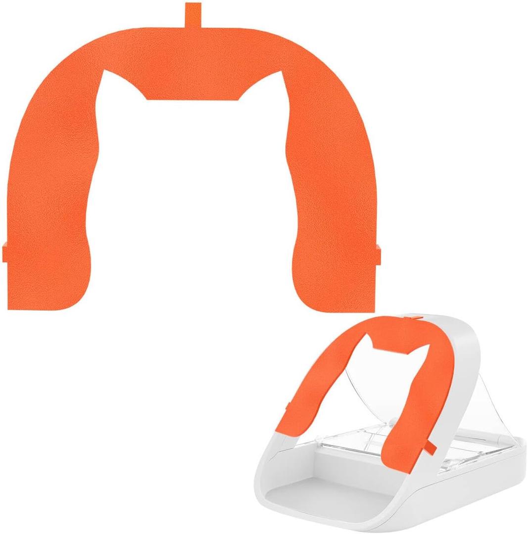 Front Cover for Automatic Microchip Pet Feeder, Avoid Pets competing for Food, Prevent Food Stealing for Cats and Small Dogs (Orange)
