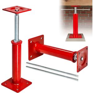 2 Pack Adjustable Jack Post, 11"-16" Stabilizing Jacks for RV & Trailer, Temporary Support Pole for Porch, Deck & Staircase - Portable Screw Jack with 11,023 lbs Capacity