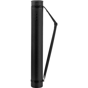 JJRING Black Poster Tube, 25" to 40" Extendable Poster Storage Holder Tube with Carrying Strap, Poster Carrying Case for Blueprints, Scrolls, Maps and Architect Papers