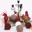 SY Super Bang 15PCS Rustic Christmas Ball Ornaments, 60MM/2.3Inch Shatterproof Ornaments Set for Christmas Tree Hanging Decorations, for Home Farmhouse Bowls Vase Fillers Holiday Party Xmas Decor. (White/Brown/Coffee/Khaki)