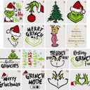 Christmas Stencils for Painting on Wood Reusable, Small Merry Christmas Holiday Stencils for Crafts Ornament Wood Board Door Hanger Wall Card Cookie (16 Christmas 6inch), white