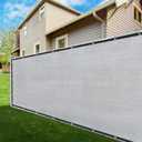ShadeMart 4' x 50' Grey Fence Privacy Screen Windscreen Shade Fabric Cloth HDPE, 90% Visibility Blockage, with Grommets, Heavy Duty Commercial Grade, Cable Zip Ties Included  (Gray)