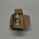 Brushed Gold Ball Design Door Knob with Lock, Privacy Round Shaped Keyless Doorknob for Bathroom/Bedroom, Satin Brass Finish (1 Pack)