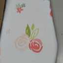 Amazon Basics Foldable Space Saving Ironing Board Tabletop with Non-Slip Feet, 77x29 cm, White, Floral