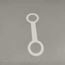 PATIKIL Water Bottle Carrier Grip, Portable Soft Silicone Non-Slip Water Handle Grip Water Bottle Holder Strap for Running (White)