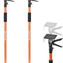 Adjustable Support Pole - Cabinet Jack, Drywall Lift, 45"-114" Adjustable Height, Supports Up to 154lbs, 3rd Hand,Cabinet Jacks for Installing cabinets,Ceiling, Cargo Bars,(45"-114" 2PC)